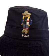 Polo Ralph Lauren Bucket hat Large XLarge L/XL Navy Cowboy Bear