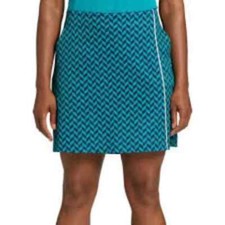 Lady Hagen Wrap Golf Skort Turquoise Herringbone Tennis Pickle Ball Size 6