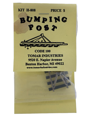 Tomar Industries  HO-Scale #H-808 Hayes Bumping Post Code 100 Rail Track