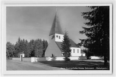 39111238 - Gruenwald. Partie an der neuen evangelischen Kirche ungelaufen Gute