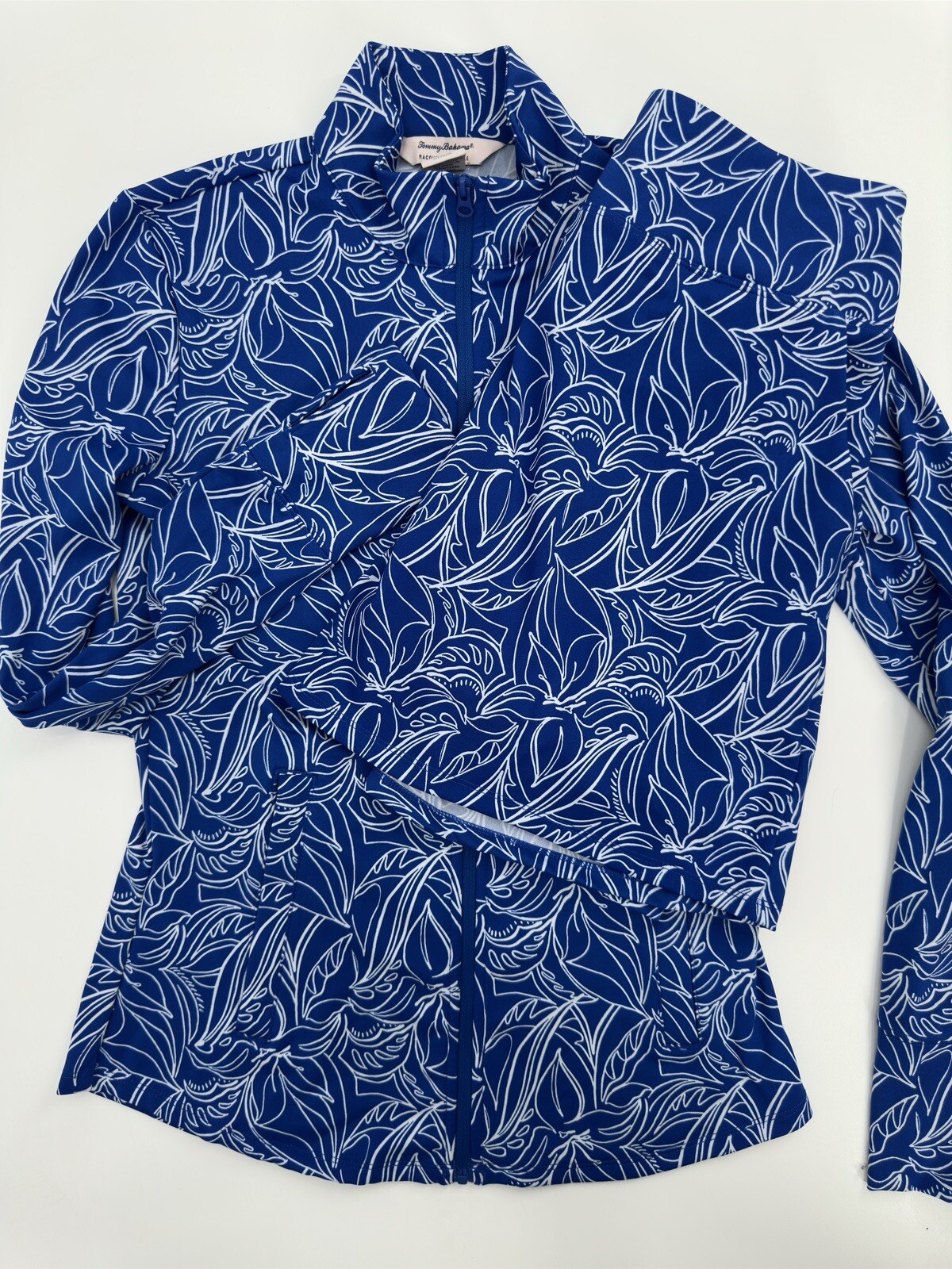 Tommy Bahama Racquet & Paddle Womens Floral Blue Set Jacket & Skort Size XS