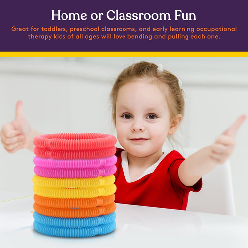 Fun Pull and Stretch Tubes for Kids - Pop, Bend, Build, and Connect Toy, Provide - Picture 7 of 12