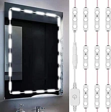 Led Mirror Lights, Vanity Make Up Strip Light, 10ft Ultra Bright White LED, D...