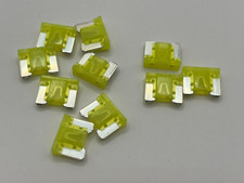 20Amp Micro Blade Mini ATM Fuse low profile Yellow 10 pcs 