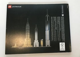 LEGO ARCHITECTURE NEW YORK CITY SKYLINE 21028 All Bricks with Manual - No Box