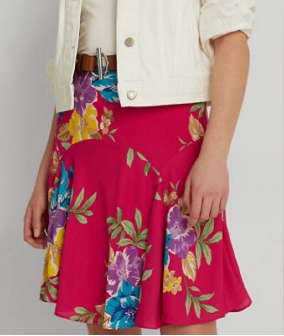 ralph lauren georgette skirt