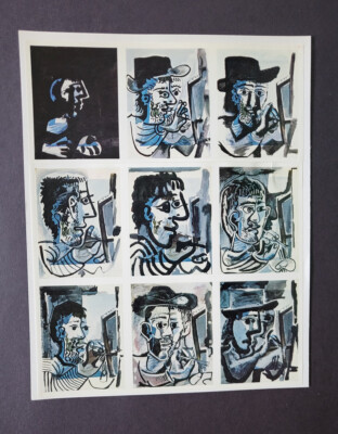 Pablo Picasso ''The Painter Collage''  Mounted Offset Lithograph '' 1960's