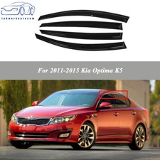 For Kia Optima K5 2011-2015 Side Window Visor Sun Rain Guard Vent Shade Smoke 4x