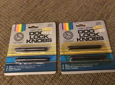 Cal Custom #2301,Black Chrome Anti Theft Door Locks,fits 49 & Newer Ford,& Mopar