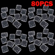 80 PCS Case Holder for Micro SD SDHC Memory Card Box Storage Hard Plastic N865