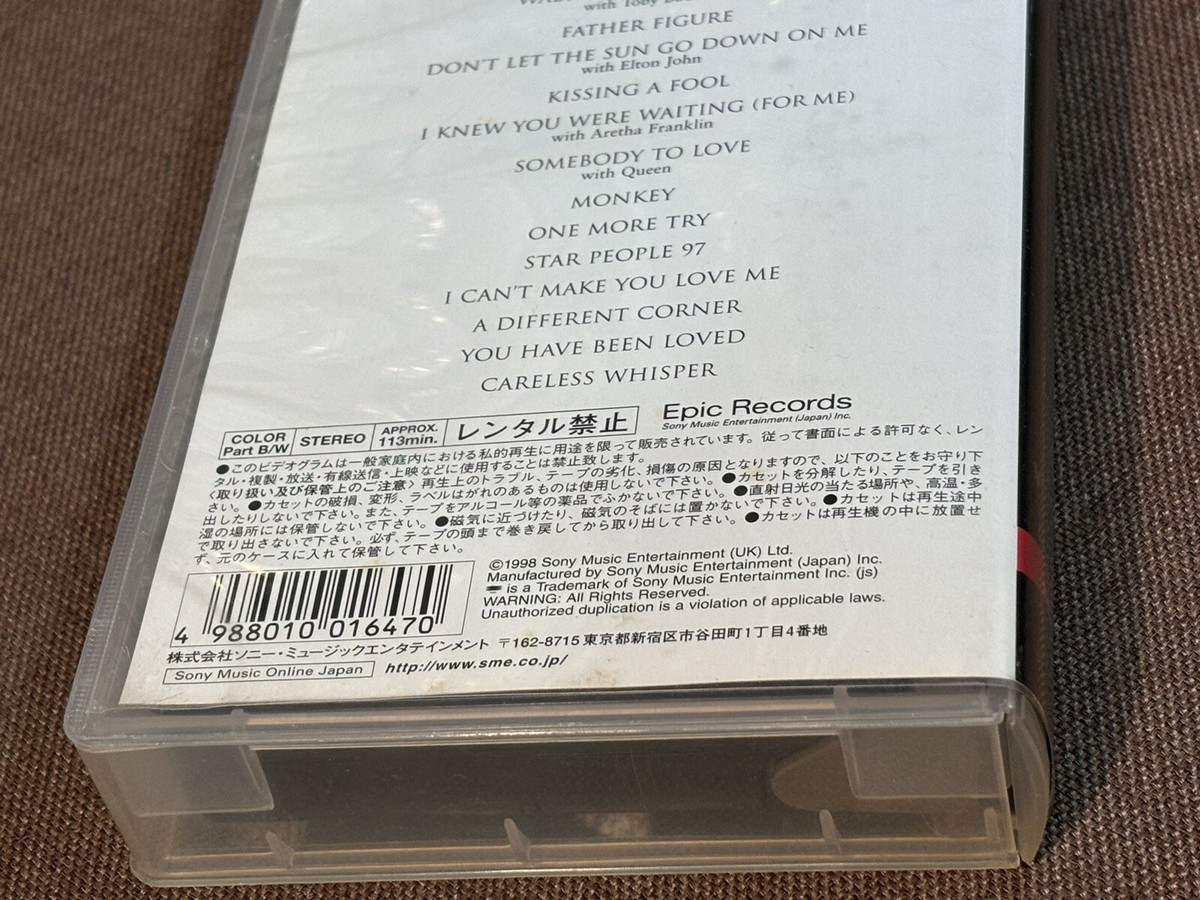 マイケルです GEORGE MICHAEL Ladies & Gentlemen JAPAN VHS VIDEO ESVU164 w