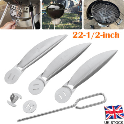 Grills One-Touch Cleaning System Kit Replacement Parts Silver For