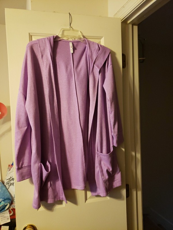NWOT Lularoe Cozy Collection Purple Mackenzie Size Xl