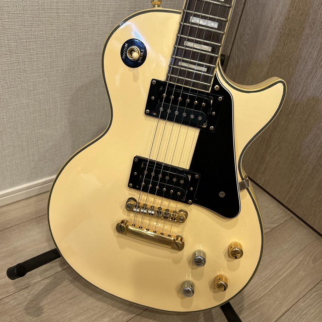 ︎ Epiphone Les Paul Custom white EEシリアル Used Epiphone Les Paul Custom White EE Serial Electric