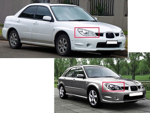 For Subaru IMPREZA GD GG 2006-2007 FACELIFT Guide LED Halo Headlight Chrome LHD - Picture 5 of 5