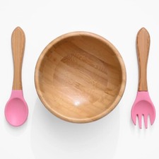 Baby Fressnapf & L&ouml;ffel Kleinkind Training Geschirr Set Saugteller Abendessen