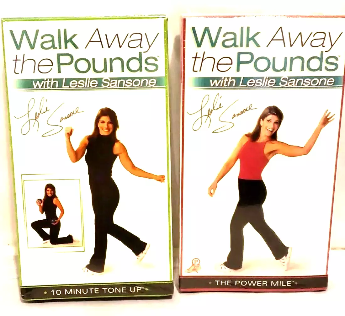 Walk Away The Pounds Leslie Sansone 2 VHS 10 Minute Tone Up And Power Mile New eBay