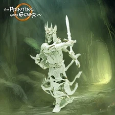 Ghost King Skeleton Undead Fighter Miniature | D&D DnD | 