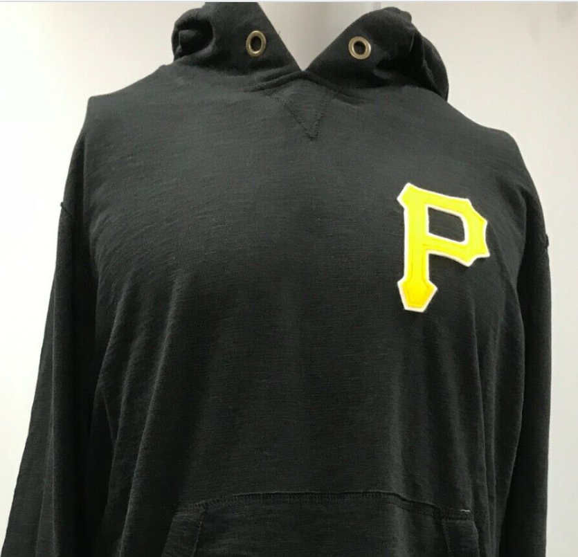 Pittsburgh Pirates Sweatshirt Mens Large Black Hoodie '47