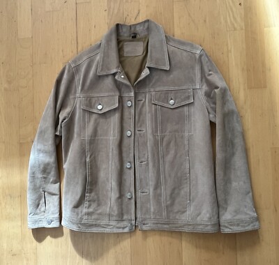 Wildlederjacke Beige * Leder * Jeansjacke Mod Beatnik Hippie