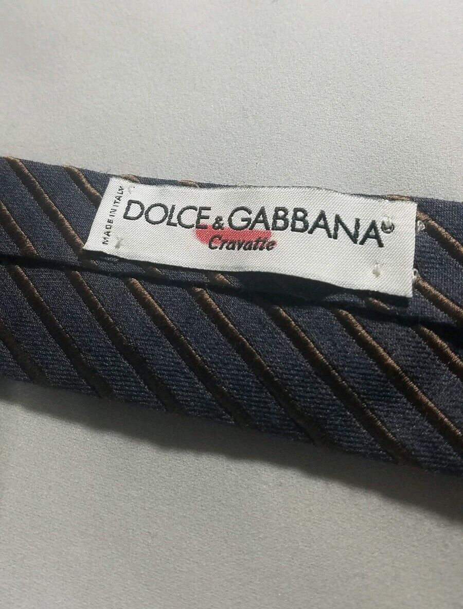 Dolce Gabbana Tie Cravatte Silk And Wool Blend Gr… - image 9