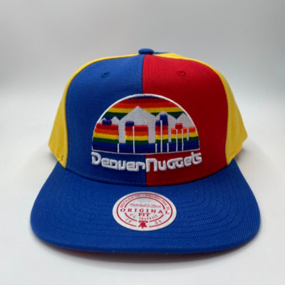 NEW Mitchell & Ness Denver Nuggets Pinwheel Men's Snapback Adjustable Hat OSFA