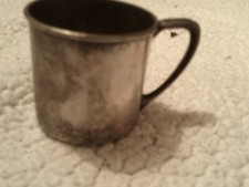 Ancienne tasse enfant Oneida argent Smith