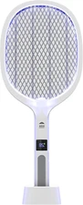 2 in 1 Electric Bug Zapper, Mosquitoes Trap Lamp & Racket, USB Rechargeable Elec