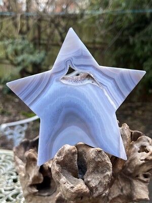 Druzy Agate Star AAA+ Confidence : Strengthening Rainbow 301g 1