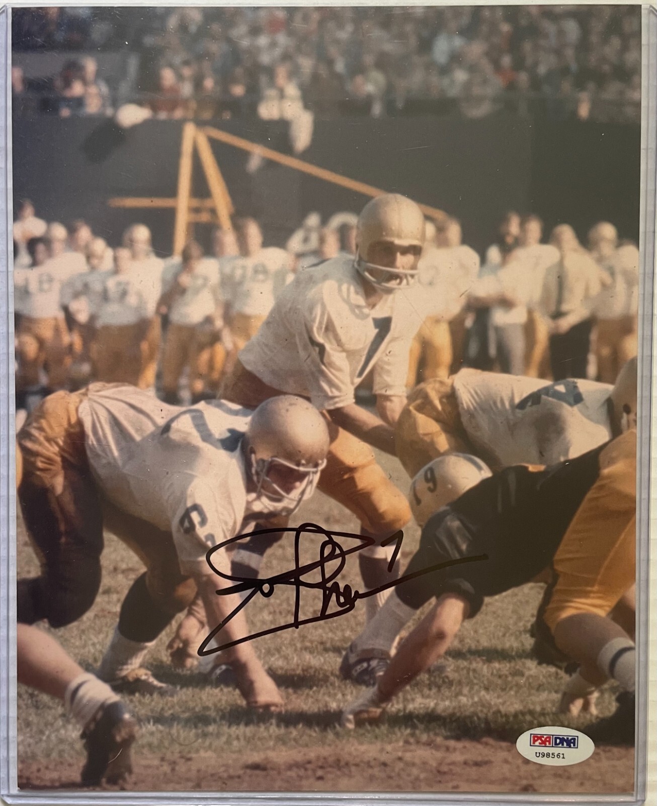 Joe Theismann Autographed Signed College Notre Dame 8x10 Photo with PSA COA Commanders 