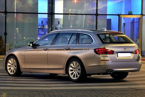 Fit For 10-16 BMW 5-Series F11 Wagon Rear Roof Spoiler Painted - Foto 2 di 5