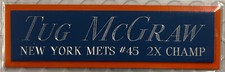 TUG McGRAW NY METS NAMEPLATE FOR AUTOGRAPHED Signed BASEBALL-JERSEY-BAT-PHOTO