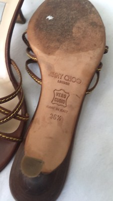シューズ・サンダルその他 JIMMY CHOO Woman Heeled sandals Brown AYLA85CUG TAN Jimmy Choo Ayla 85mm Wedge Sandals | Brown | FARFETCH