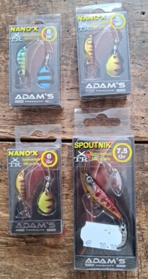 LOT DE 4 LEURRES ADAM'S NANO'X SPOUTNIK, NEUF EN BOITE. MICRO