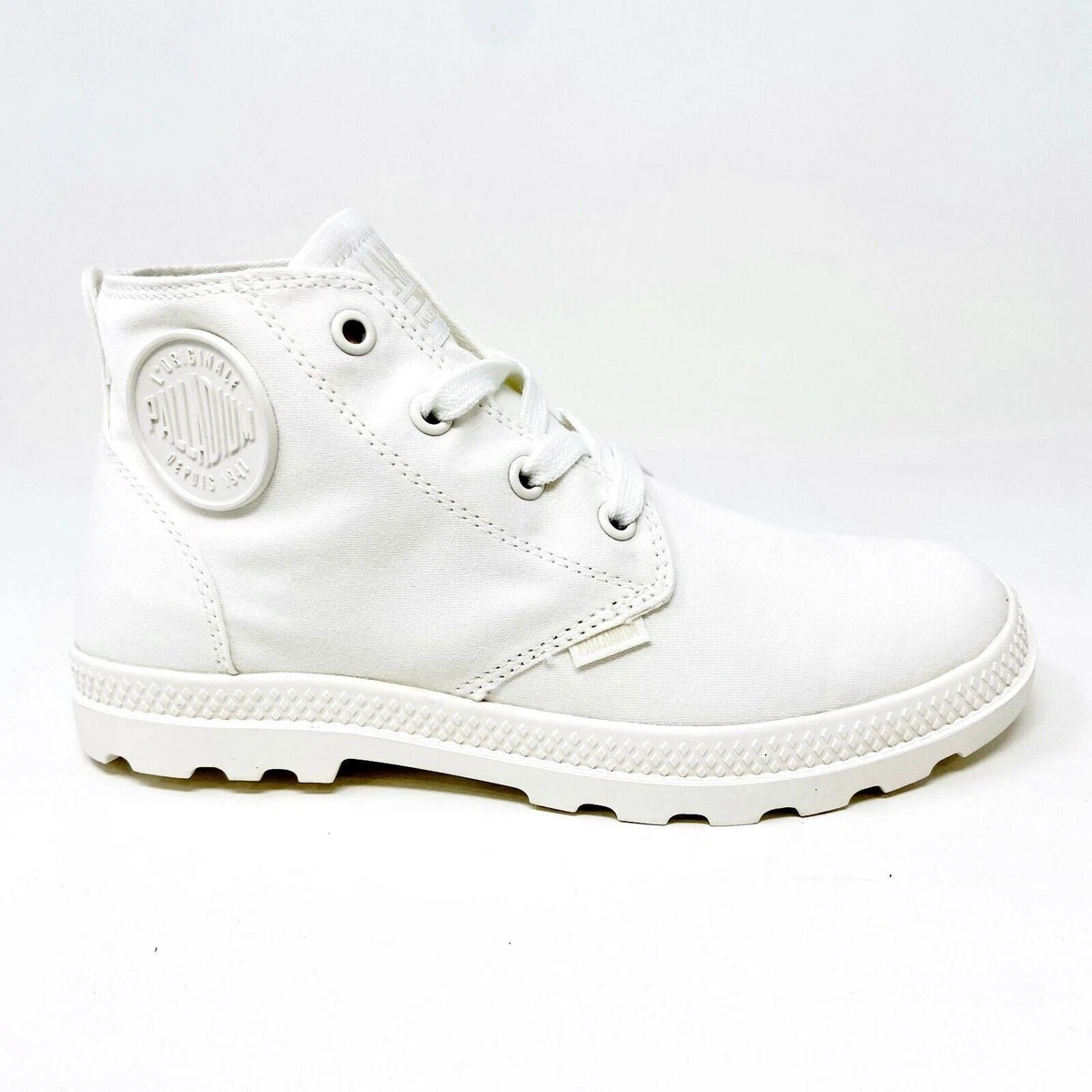 Palladium Pampa Free Canvas Marshmallow White Womens Size 5.5
