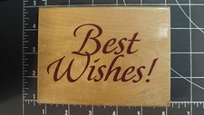 NEW Rubber Wood Stamp Wedding Invitation Best Wishes Birthday Card Gift wrap