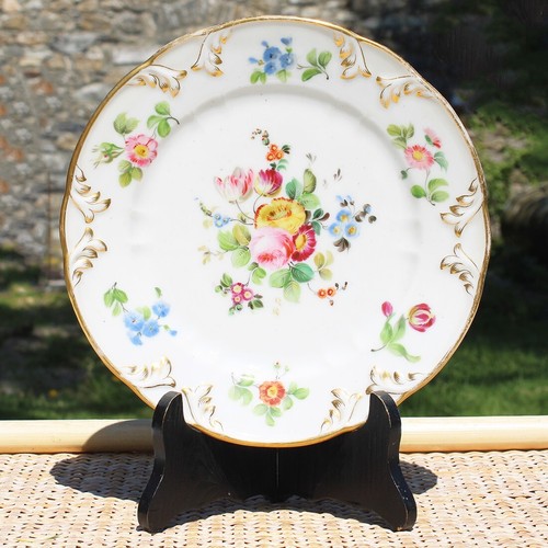 Ensemble de 6 assiettes anciennes en porcelaine Vieux Paris / Louis André & Cie - Picture 2 of 8
