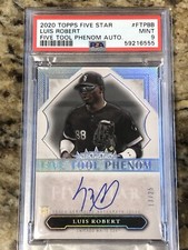 2020 TOPPS PSA 9 FIVE STAR LUIS ROBERT FIVE TOOL PHENOM AUTO RC #/25 🔥POP3🔥