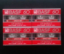 BASF Audio Cassettes LH-E I - 4 Sealed Virgin Music Cassettes - Lot of 4 NOV