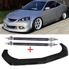 Front Bumper Lip Splitter Spoiler For Acura Rsx Dc5 Glossy Black Body Kit R