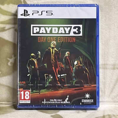 Payday 3 Day One Edition Sony PlayStation 5 New Sealed