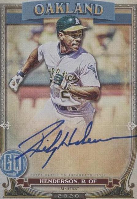 2020 Topps Gypsy Queen - Gypsy Queen Autographs Rickey Henderson #GQA ...