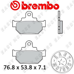 COPPIA PASTIGLIE FRENO BREMBO ANTERIORE SUZUKI LS 650 86/> 07SU09.04