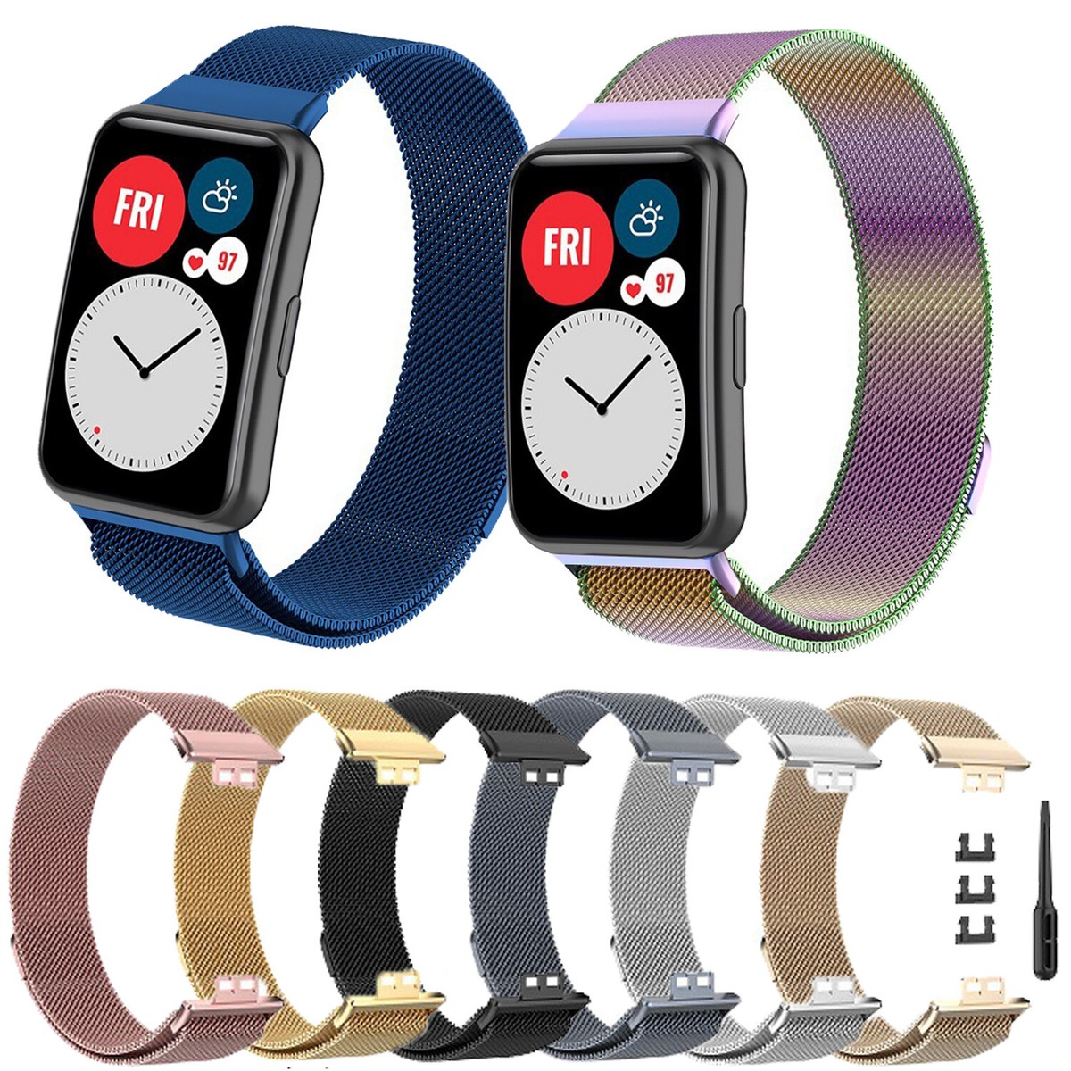 Smartwatch Straps Huawei Band Metal Strap Replacement Metal Steel