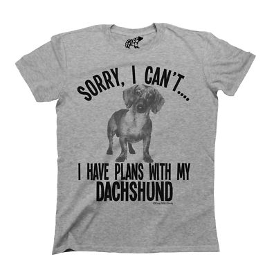 Damen-T-Shirt Dackel Hund Sorry I Have Plans Stanley Stella Premiumqualität