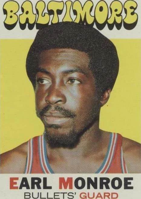 Earl Monroe Basketball Baltimore Bullets Sports Trading Cards