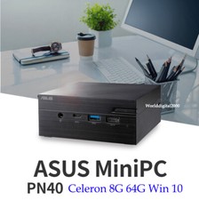 ASUS Mini PC PN40 Celeron UHD600 4K 8G 64GB eMMC Window 10 Pro Dual Display