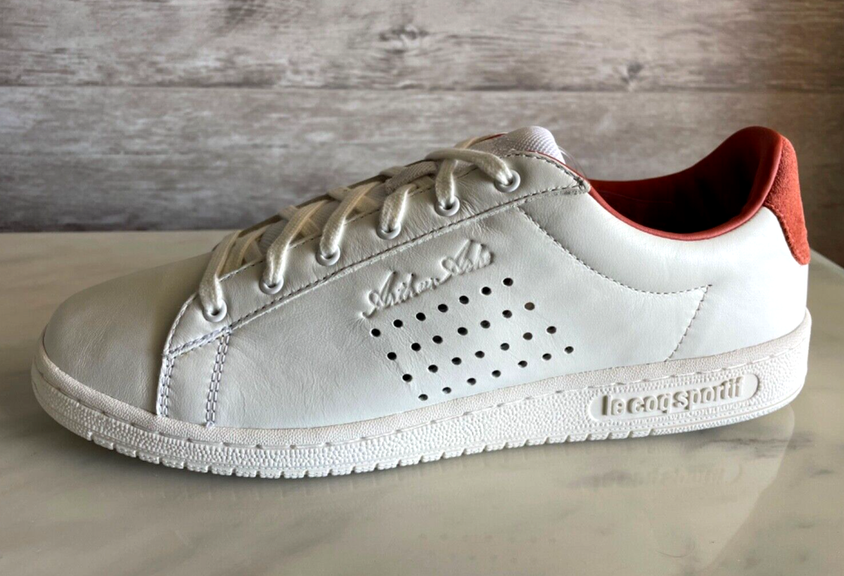 Le Coq Sportive Arthur Ashe Men's Grand Chelem White Leather
