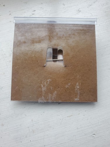"Broche llamativo vintage Baer SF geométrico de latón grande de 3"" firmado MB" - Imagen 3 de 7