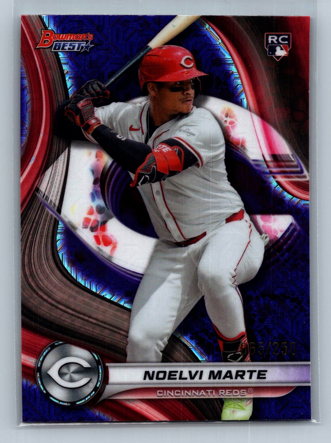 2024 Bowman's Best Noelvi Marte Purple Mojo /250 RC